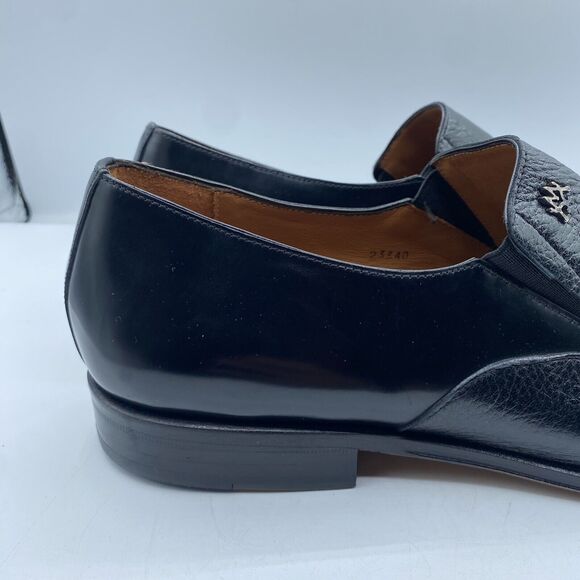Mezlan Milani Loafer Mens 13M Black Deerskin Calfskin Leather Shoes Classy NWOB main image 13